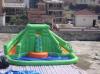 OEM / ODM Waterproof and Fire Retardant Inflatable Hippo Slide / Pool Slide