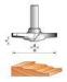 Micro-grain Tungsten Carbide Cutting Parts Silver Welding TCT Router Bit For Woodworking