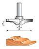 45# Carbon Ssteel Copper Welding TCT Router Bit Classical Plunge Bit For Woodworking