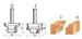 High Precision Micro-grain Tungsten Carbide Tips 22.5 Lock Miter Set TCT Router Bit