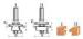Silver Welding Type 2PC Shank Door Set 45# Carbon Steel TCT Router Bit For Woodworking