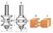 Micro-grain Tungsten Carbide Tps Bead Door Frame Bit Set TCT Router Bit For Woodworking