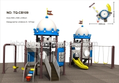 High Quality Outdoor Playground Children Combined Slide Kids Plastic Slides