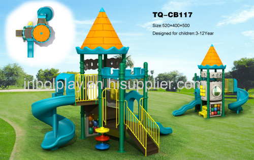 Plastic garden playground slide on hot sale