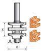 Micro-grain Carbide Tips Stacked Stile & Rail Bit - Chamfer TCT Router Bit For Woodworking