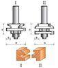 Silver Welding Or Copper Welding Stile & Rail Set TCT Router Bit - Round For Woodworking