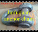 Anchor end chain shackle