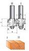 Stile & Rail Assemble - 45 Degree Chamfer TCT Router Bit For Woodworking