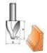 Vertical raised panel TCT router bit with two times grinding rough grinding