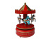 Red Wood Spring Power Musical Carousel