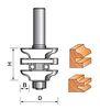 Thicker Micro Stacked Stile & Rail Bit - Traditional Ogee TCT Router Bit For Woodworking