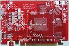 Red Immersion Lead free HASL Silver Rigid double - sided printed board Pcb