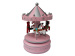 Pink Wooden Safe Musical Carousel