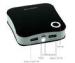 Black Portable Double USB Power Bank PSP / Camera / Smart Phone / Tablet