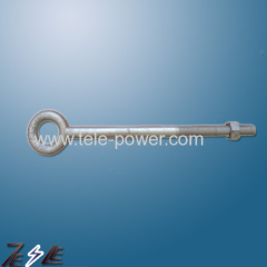 Eye bolt-pole line hardware