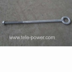 Eye bolt-pole line hardware