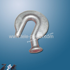 Ball end hook-overhead line fitting