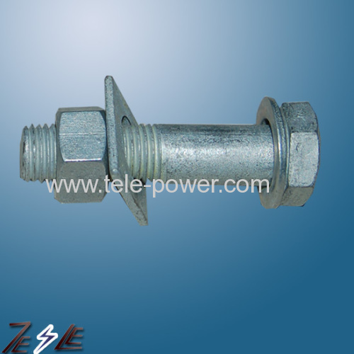 Hex bolt and nut machine bolt