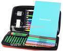 Personalized Zipper Stationery Sets Portable For Kids with 1 scissors 12 colors