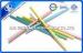 Colorful Round Wooden Graphite Pencil Set / HB Charcoal Pencils 7 Inch