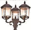 Red Brown Pole Lamp IP 65 Classic Outdoor Lighting Incandescence Garden Decor