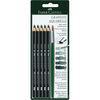 Natural Triangular Graphite Pencil Set Line drawing pencil For Students / Painter
