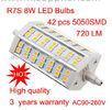 R7S 8W Light Bulb 24LED SMD5050 AC90-260V Warm White/ Pure white =50W Halogen Flood light