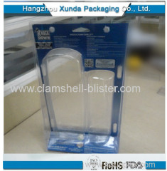 Plastic folded blister packaging for cosmetic