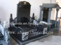 shanxi black granite G1401 tombstone