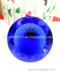 100mm crystal blue diamond decoration 32faces