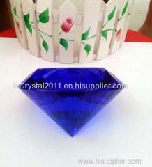 100mm crystal blue diamond decoration 32faces