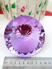 crystal purple diamond paperweight