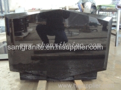 shanxi black granite G1405 tombstone of the trend shapes