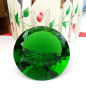 green 100mm crystal diamond paperweight