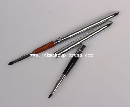 Multi functional lip brush and eyeliner brush