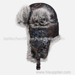 Fashion winter warm fur trapper hat