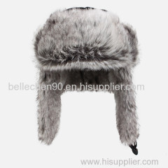 Fashion winter warm fur trapper hat