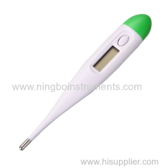 Digital oral clinical thermometer