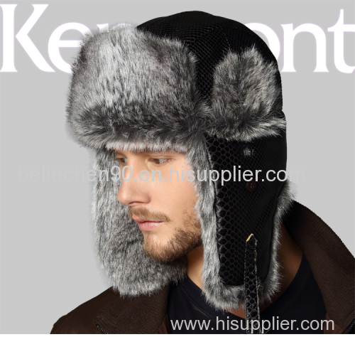 winter military style trapper men's hat