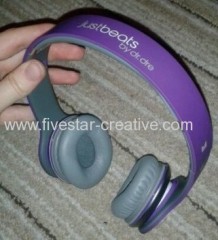 Monster Solo High Performance Justbeats by Dr.Dre On-Ear Headphones with ControlTalk Purple