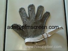 Stainless steel Chain mail butcher glove