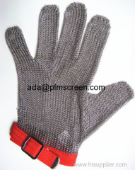 Stainless steel Chain mail butcher glove