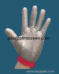 Stainless steel Chain mail butcher glove