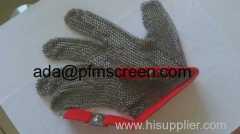 Stainless steel Chain mail butcher glove