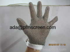 Stainless steel Chain mail butcher glove