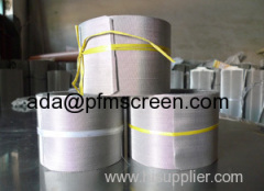 Plastic extrusion filter screen band