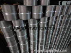 Plastic extrusion filter screen band