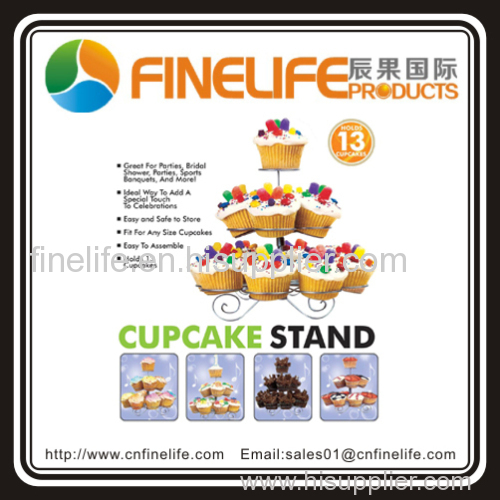 New Cupcake Stand Tree Holder Muffin Serving Birthday Cake 13 Cup Party 3 Tier