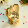 ANGEL SNOW WATER POLYRESIN GLOBE MUSIC BOX