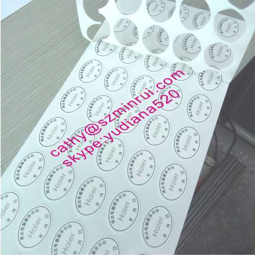 one time use tamper proof destructible security label sticker